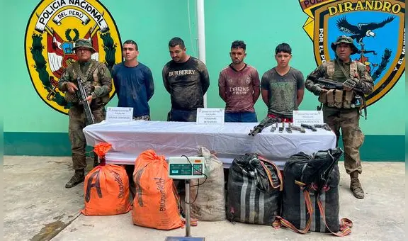 Ucayali: capturan a 4 miembros del temible Comando Vermelho, dedicado al narcotráfico