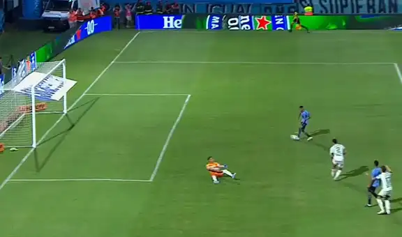 Bryan Reyna anotó su primer gol con Belgrano: presionó a la defensa y apareció como '9'