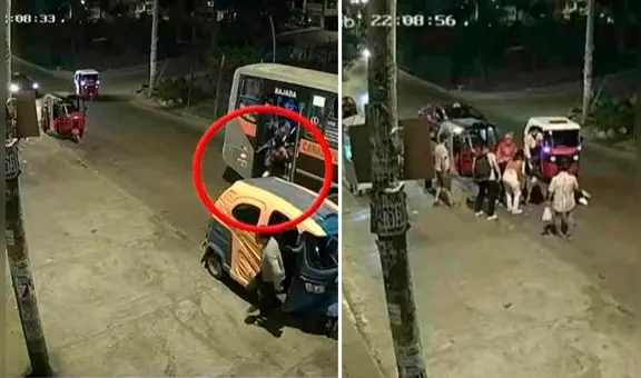 SJM: mujer es atropellada por mototaxi de delincuentes que acababan de robar un celular