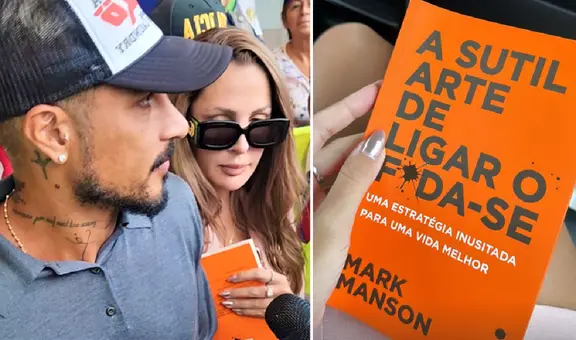Ana Paula llega a Lima con Guerrero y llama la atención su libro: 'El sutil arte de que te importe un carajo'