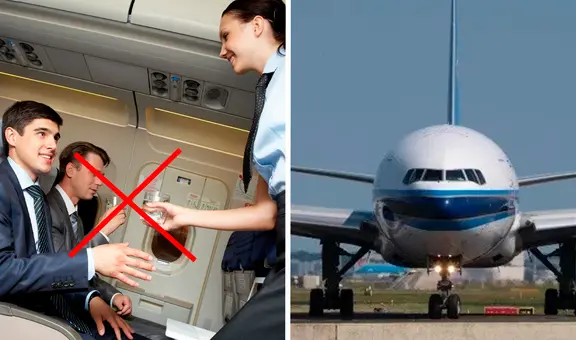 Azafata revela el impactante motivo por el que no debes tomar agua, café o té durante un viaje en avión