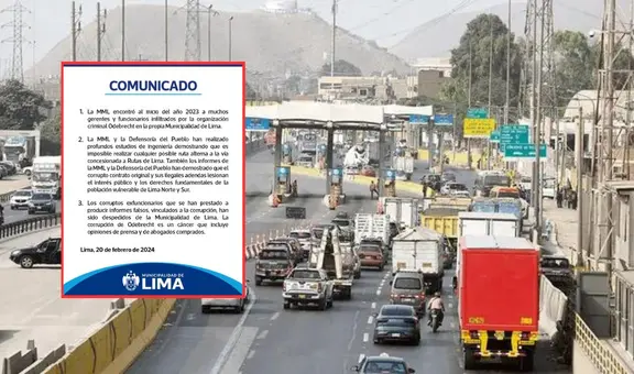 MML anuncia que es imposible realizar una ruta alterna a la vía concesionada por Rutas de Lima