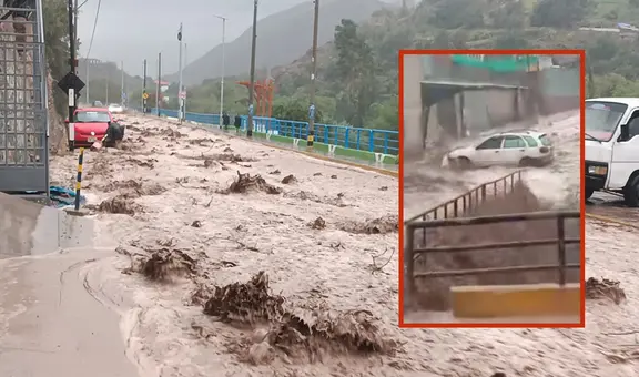 Piedras y hasta un auto fueron arrastrados por huaico que dejó bajo el lodo a distrito en Moquegua