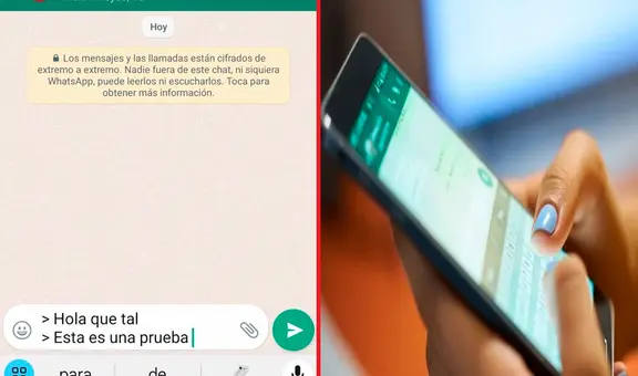 WhatsApp: ¿qué pasa si escribes el signo '>' antes de enviar un mensaje a tus amigos?