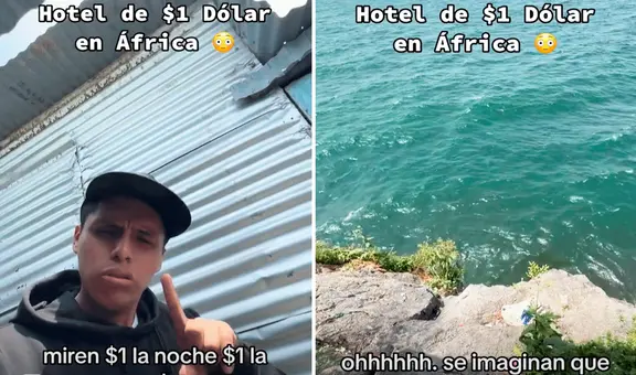 Peruano visita África y revela cómo es el hotel de 1 dólar con vista al mar: “Es un cuarto VIP”