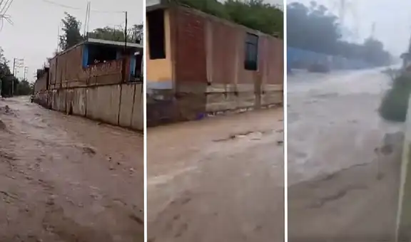 Ica: intensas lluvias causan inundaciones y huaicos en el distrito de San José de Los Molinos