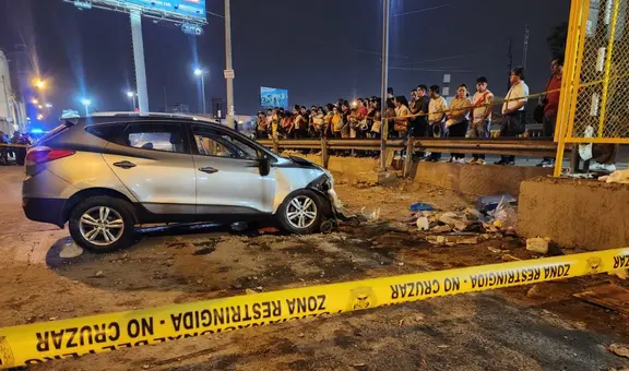 Ate: camioneta se despista y mueren dos personas en Vía de Evitamiento