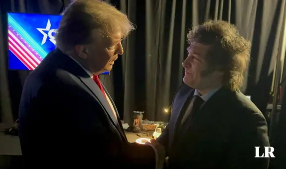 Donald Trump y Javier Milei se encontraron por primera vez: “Haz Argentina grande, de nuevo”
