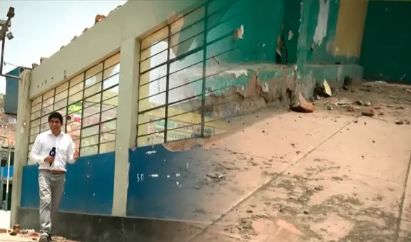 SJL: denuncian que colegio de 680 alumnos se encuentra en ruinas a puertas del año escolar