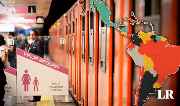 Los 2 únicos países de América Latina que tienen vagones exclusivos del tren para mujeres