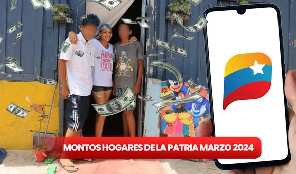 TABLA de Hogares de la Patria ACTUALIZADA marzo 2024: revisa los MONTOS y cobra el BONO vía Patria
