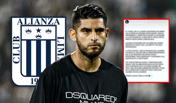 Carlos Zambrano se pronuncia tras palabras de Bruno Marioni sobre su permanencia en Alianza Lima