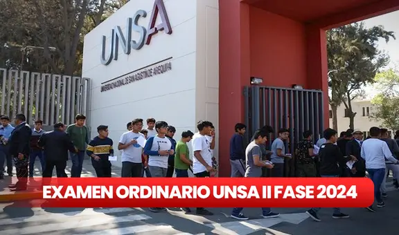 Examen ordinario UNSA II Fase 2024: ¿cuántas vacantes ofrece por carrera y hasta cuándo inscribirse?