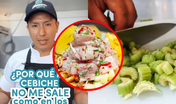Chef da tips para que el ceviche salga igual que en restaurantes y genera debate: "Lleva apio"