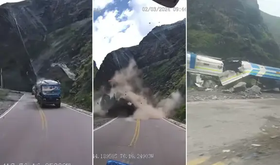 Carretera Central: deslizamiento de rocas gigantes aplasta a vehículos en Huarochirí