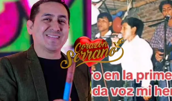 Edwin Guerrero de Corazón Serrano comparte fotos inéditas de sus inicios: "Yo en la primera voz"