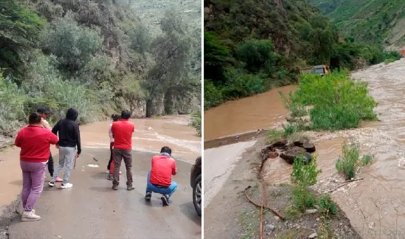 Río Mantaro en Huancavelica se desborda y bloquea vía Ayacucho-Huancayo