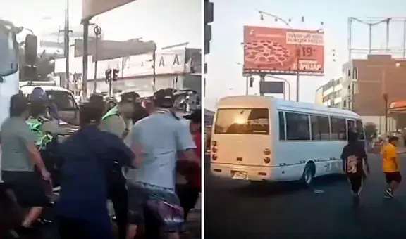 SJL: transportistas informales agreden a personal de la ATU tras reanudación del Corredor Morado