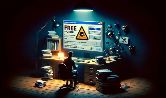 ¿Por qué debes tener cuidado si sueles descargar libros PDF gratuitos que encuentras en internet?