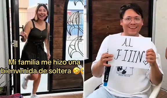 Mujer firmó su divorcio y su familia le realizó una fiesta: “¡Bienvenida a la soltería!”