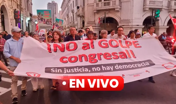 Marchas contra el Congreso: protestan por JNJ y ley antiforestal, y piden retiro de AFP