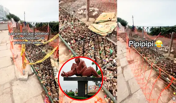 Retiran candados del amor en parque de Miraflores y en redes bromean: “Se viene la ola de solteros”