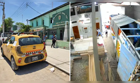 ¡Se salvó! Delincuentes intentan robar a empresario, pero este les cierra la puerta de su local en Piura
