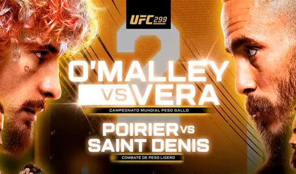 [UFC 299 EN VIVO] O'Malley vs. 'Chito' Vera 2 EN VIVO: horario, cartlera y canal del evento