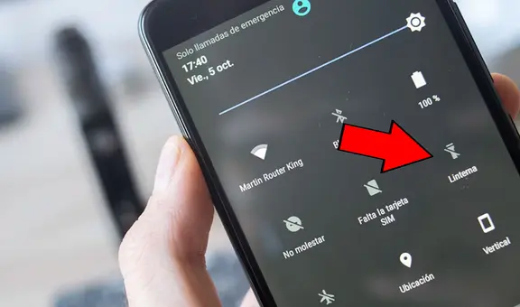 ¿Qué sucede si mantienes pulsado el ícono de linterna que todos los celulares poseen?