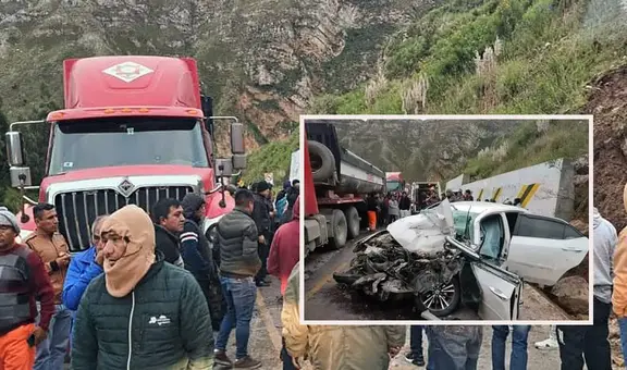 Carretera Central: 2 personas mueren tras violento choque de camión contra automóvil