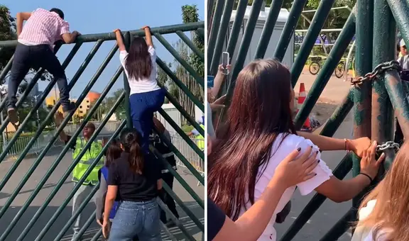 Postulantes treparon reja para ingresar a examen de San Marcos