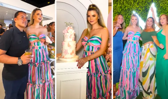 Brunella Horna: así fue su lujosa fiesta de cumpleaños en la que hubo gran sorpresa de Richard Acuña