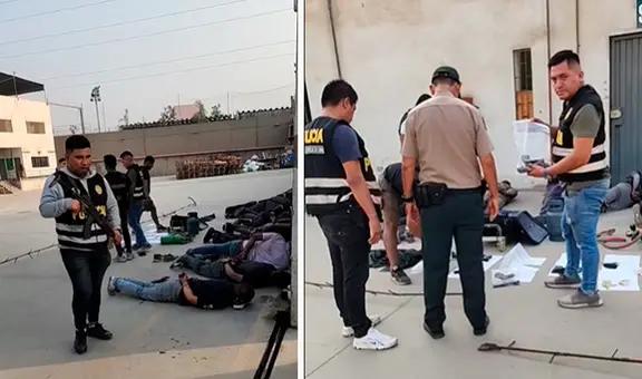 Huachipa: capturan a 13 sujetos que intentaron asaltar almacén de reconocida tienda de útiles escolares