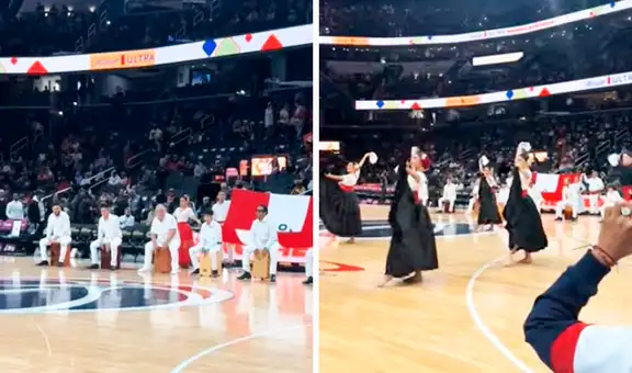 Perú sorprende en show de medio tiempo de la NBA con marinera y cajón peruano
