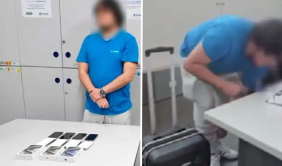 Aeropuerto Jorge Chávez: detienen a joven que escondió 11 iPhones en sus medias para no pagar impuestos