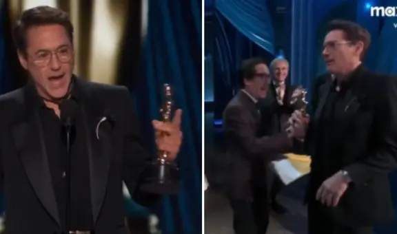 Robert Downey Jr. gana su primer premio Oscar a mejor actor de reparto por 'Oppenheimer'