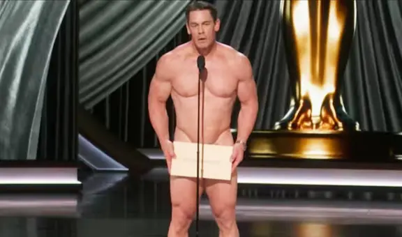 John Cena apareció desnudo en los Premios Oscar 2024 frente a todos: ¿qué ocurrió?