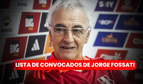 LISTA DE CONVOCADOS de Jorge Fossati en la selección peruana para enfrentar a Nicaragua y República Dominicana