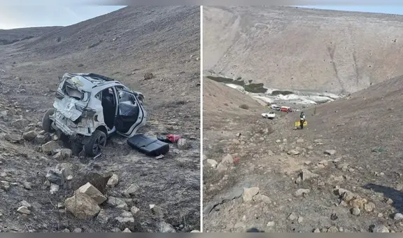 Arequipa: mujer muere tras despistarse con su camioneta y caer a barranco en Matarani