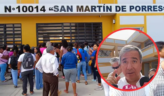 Ministro visita colegio en Chiclayo, pero este no tenía agua: "El alcalde se encargará"