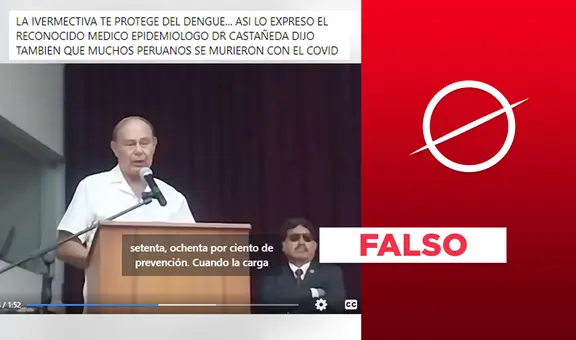 La ivermectina no previene ni cura el dengue: a la fecha, no cuenta con evidencia científica