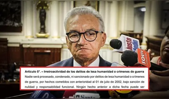 Aguinaga está denunciado por las esterilizaciones forzadas y votó a favor de ley de impunidad