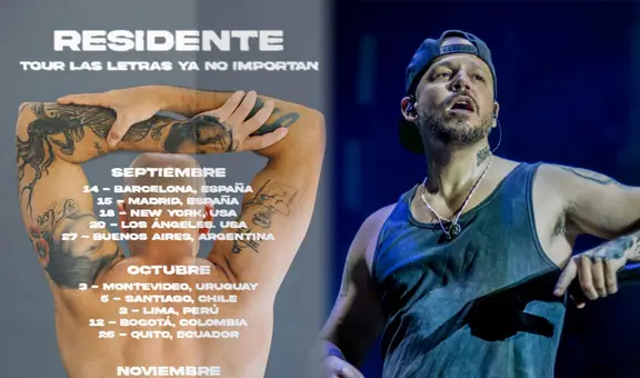 Residente vuelve a Colombia: fecha, lugar y precio de las boletas de su concierto en Bogotá