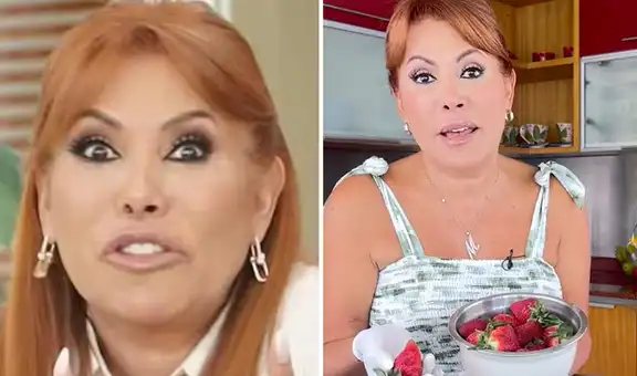 Magaly Medina enseña a desinfectar las fresas, pero la trolean: “Costó más que la fruta”