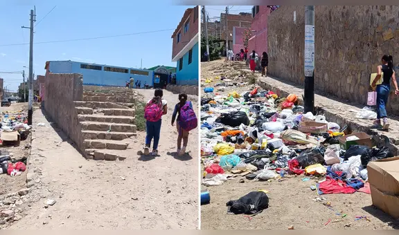 Chiclayo: más de 200 escolares estudian en colegio rodeado de basura en inicio de año escolar