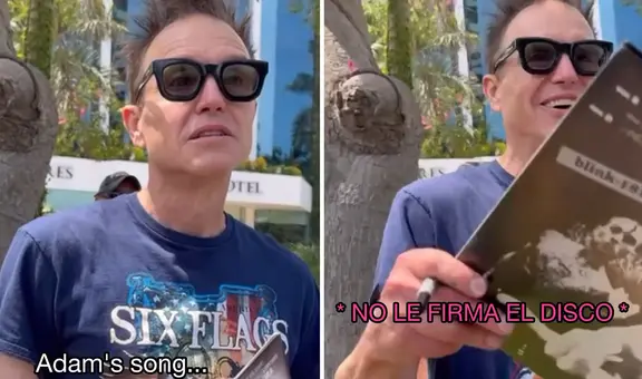 Músico de Blink-182 le negó autógrafo a fan peruano por una curiosa razón: clip es viral