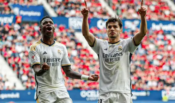 ¡Victoria merengue! Real Madrid derrotó 4-2 a Osasuna por LaLiga EA Sports y sigue en la cima de la tabla