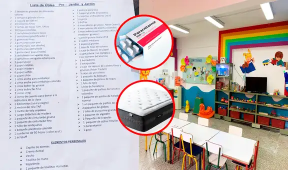 Padre queda sorprendido con peculiar pedido en lista de útiles de colegio de su hija: ¿paracetamol, colchón?