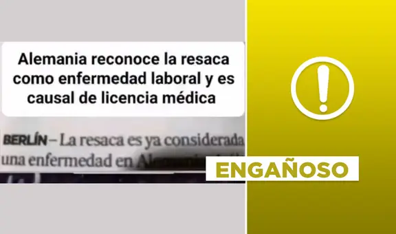 Alemania no ha reconocido la resaca como una “enfermedad laboral”