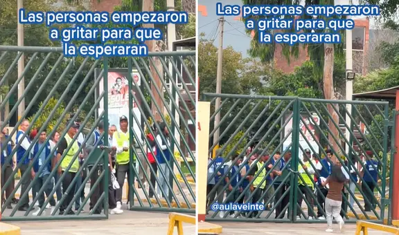 Postulante a San Marcos corre con desesperación para llegar a tiempo, pero vigilante le cierra la puerta